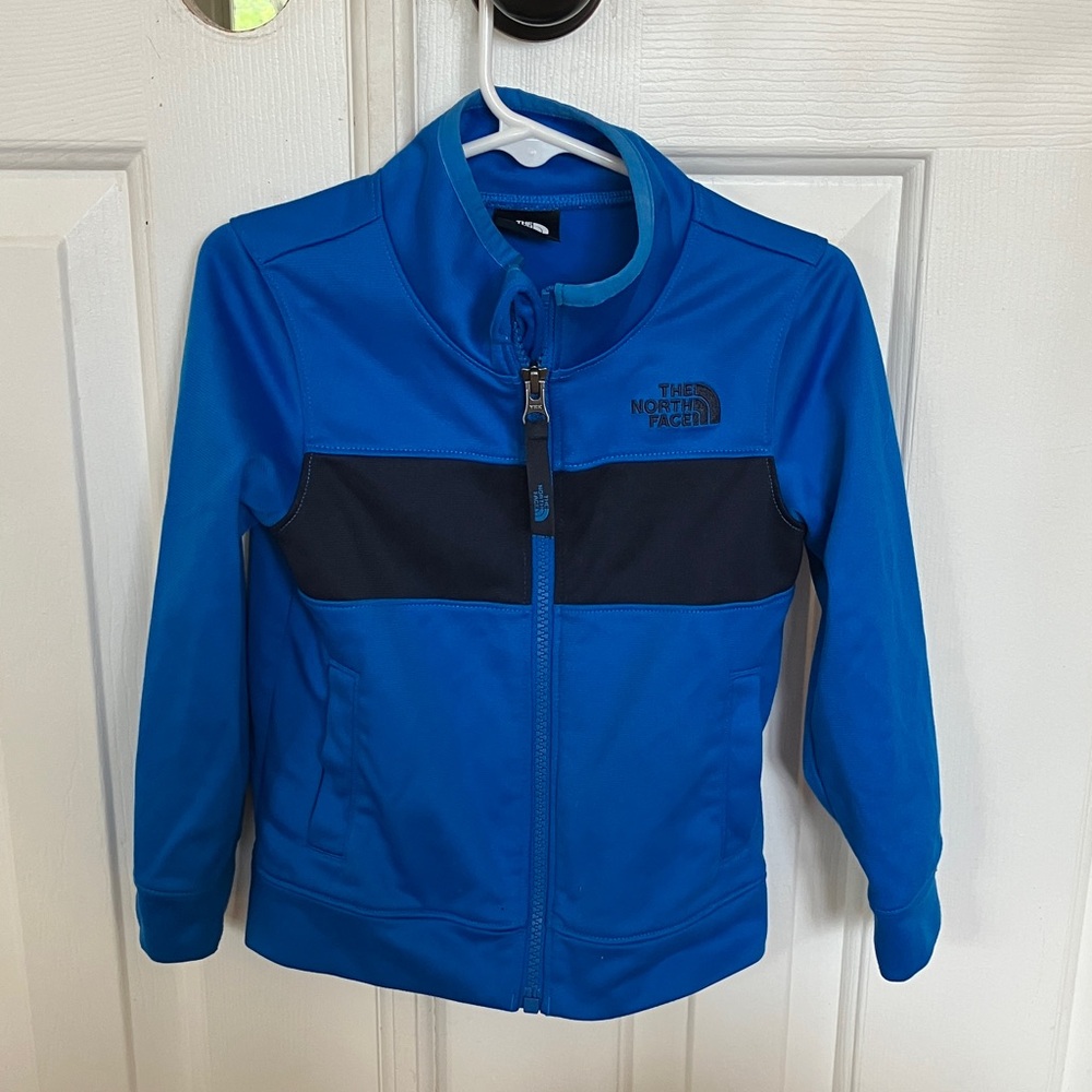 The North Face Vibrant Blue and Black Full-Zip Jacket